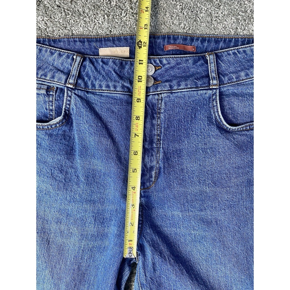 Anthropologie Pilcro Relaxed High Rise Wide Leg Jeans 32x32 Blue Pants - Picture 8 of 12